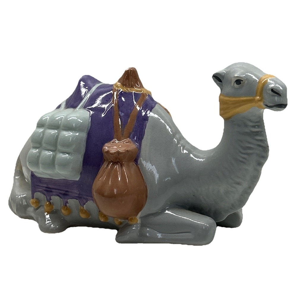 Vintage Nativity Ceramic‎ Camel Laying Down